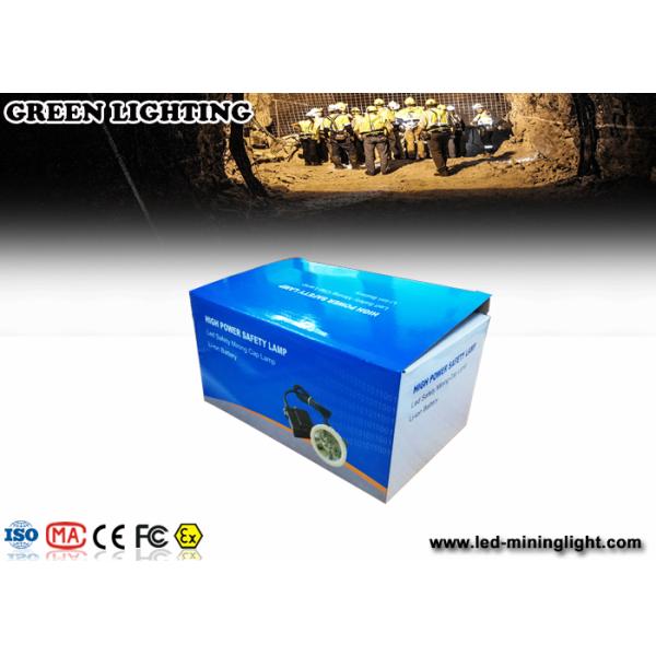 4000 Lux / 6.6ah Waterproof Safety Led Cap Lamp With Li - Ion Battery , Long Work Time