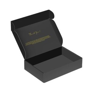 Cheap Corrugated Board Eco Friendly CMYK Custom Gold Logo Printing Postal Shipping Mailer Box for sale