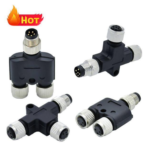 Quality Rigoal M8 B Coding Waterproof Connector with IEC61076-2-101 Standard and Male Female Assembly for Industrial Applications wholesale