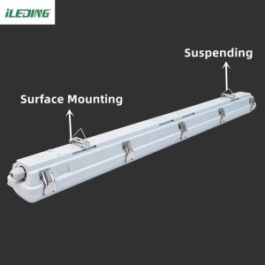 120V-277V / 120V-347V IP66 IK10 LED Vapor Tight Fixture for Commercial and