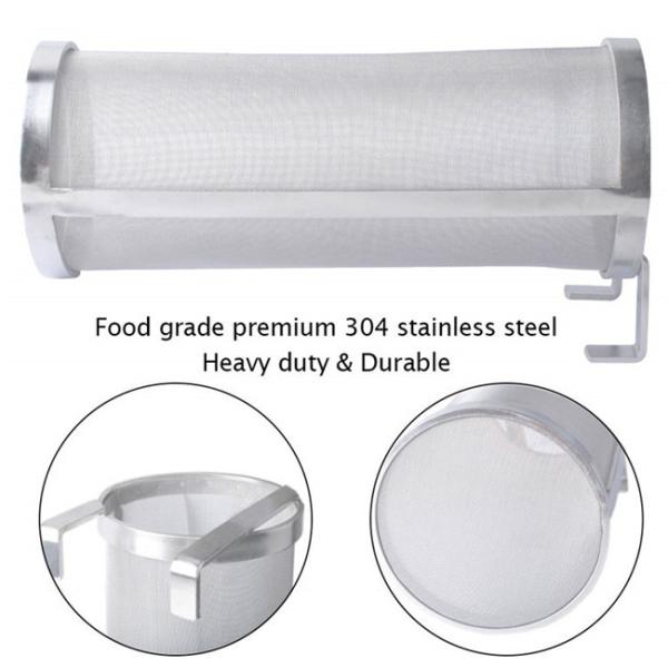 SS304 Beer Brewing Basket Plain Woven Exquisite Mesh Weaving Corrosion Resistance