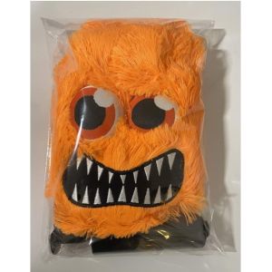 Unisex Style 9" Inflatable Funny Face Furry Foot Ball with Eyes Big Bouncy