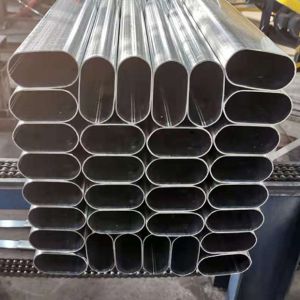 Railings Welded Mild Steel Flat Sided Oval Tube Q345 0.5mm-30mm