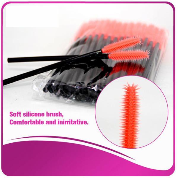 Multi -Top Silicone Mascara Applicator Brushes , Fashionable Eyelash Extension