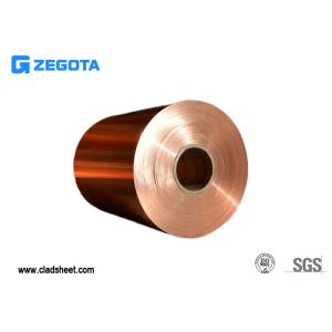 China 3 Ton Roll Of Copper Clad Aluminum Sheet For Electric Power Cold Rolling Process on sale