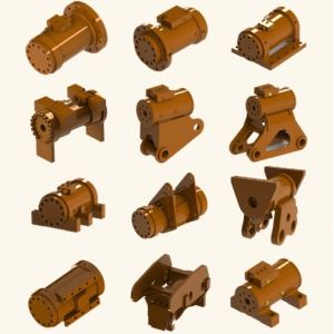 Customized Spiral Swing Oil Cylinder for Construction Machinery Joint Area