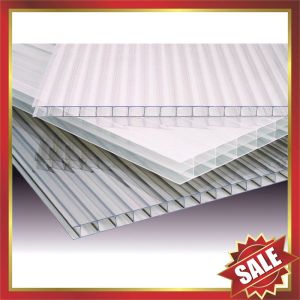 Red Hollow polycarbonate Sheet,color hollow polycarbonate sheet,cell polycarbona