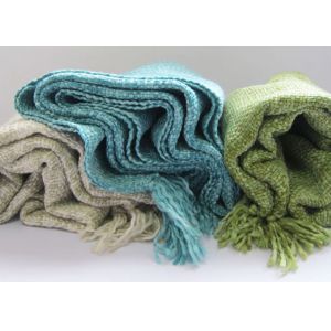 Cheap Acrylic Fibers Couch Throw Blanket Country Style Woven For Couches OEM for sale