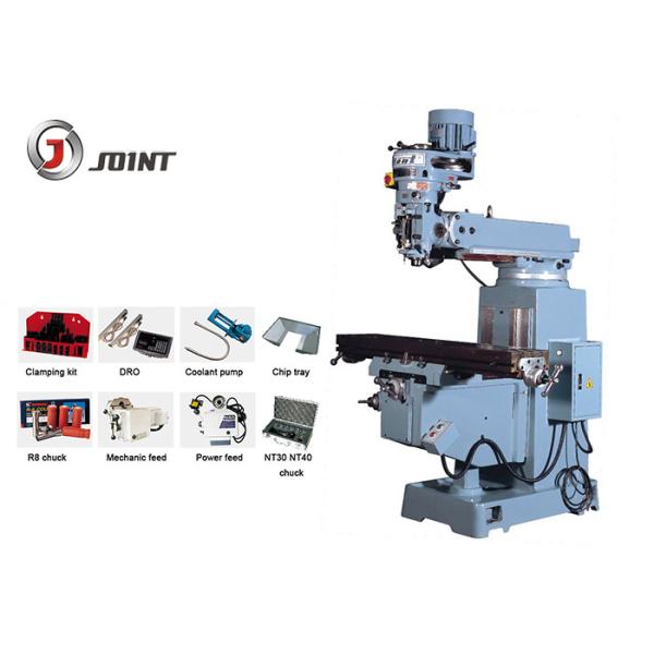 Quality Strong Cutting Turret Type Milling Machine With Variable Speed Milling Head wholesale