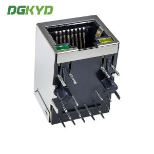 1000/BASE RJ45 Connector Single Port Network Interface POE Connector With Filter