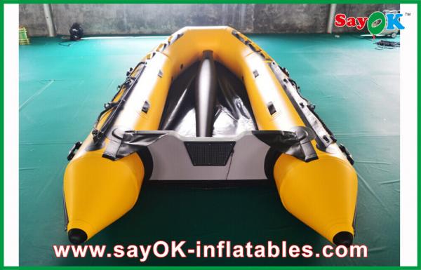 Quality 0.8mm PVC Inflatable Boats Aluminium Bottom 3.3m Long For 5 Peopel wholesale
