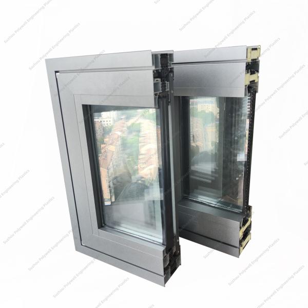 Double Glazing Heat Break Window Mill Finish Broken Bridge Silent Casement