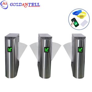 China 304 Stainless Steel Flap Barrier Gate 1200x300x1000mm NFC RFID Access on sale