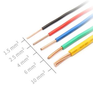 Single Core Copper Electrical Wires 1.5mm 2.5mm 4mm 6mm with Solid Conductor THW