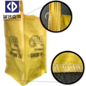 Cheap Construction / Garden FIBC Bulk Bags Waste Packing Big Size 4 Side Seam Loops for sale