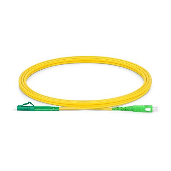 Quality LC APC to SC APC Simplex G.652.D Single Mode PVC 2.0mm -1m(6ft) FOPC 1222S111-2（7242124）OS2 ( G.652.D/G.657.A1/G.657.A2) wholesale