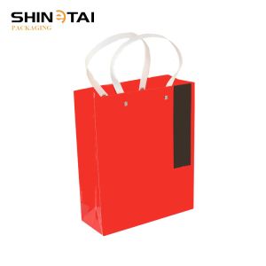 China Packing Paper Bag Red Paper Bag String on sale