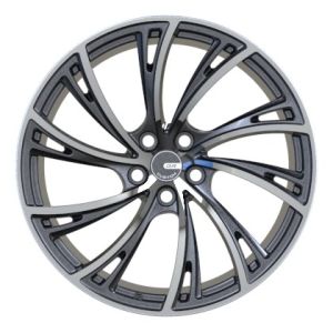 Brushed Black One Piece Forged Wheels Multi Spoke 20x10