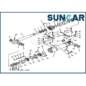 707-99-56310 Bottom Cylinder Seal Kit PC1000-1 Komatsu Heavy Machinery Oil Seal Repair Kits
