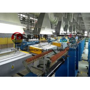 Brush Pay Off Round Copper Wire Annealing Machine With Hot Dip Tinned Mehod