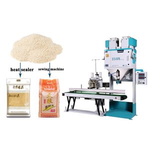Automatic Weight Rice Packing Machine 0.5MPa 1.1KW
