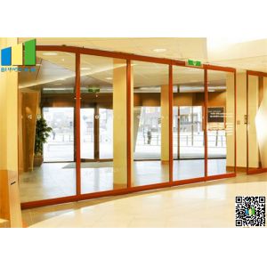 China Sliding Aluminum Glass Partitions Wall 10 mm Glass for Home on sale