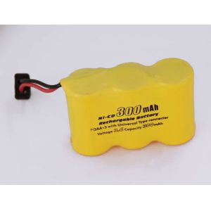 Cheap 2/3AA 3.6V 300mAh Nicd Battery Packs High Voltage With Universal Connector for sale