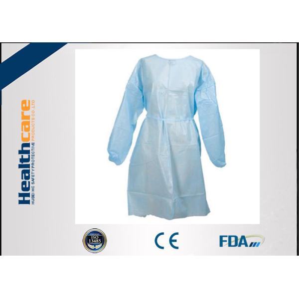 Colorful Disposable Isolation Gowns PP/SMS Gowns Elastic Cuff 120x140cm CE
