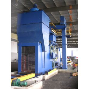 Steel structure H beam shot blasting machine / Roller Conveyor Sand Blasting