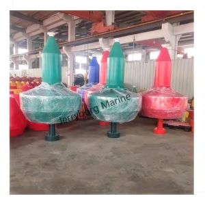 Heavy-Duty Material LLDPE Buoy With Top Mark & Solat Light for Industrial Marine