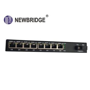 10/100/1000M Fiber Optic Media Converter with dual fiber single mode ethernet