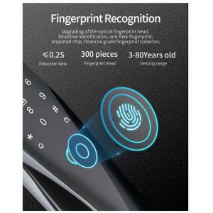 Glomarket 3D Face WIFI Smart Fully Automatic Smart Lock Fingerprint APP Card Key