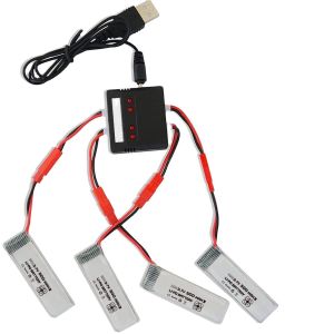 U818A U817 Lithium Polymer Battery 3.7v 500mah Lipo Battery With X4 Charger