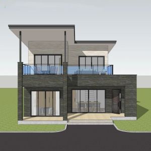 High Heat Insulation Lightweight Steel Structure Villa For Safe And Strong