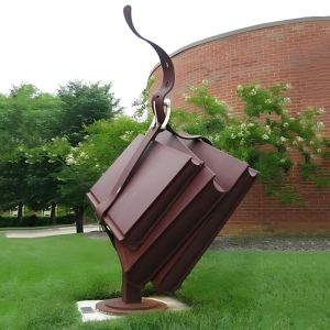 Abstract-Style Large Metal Sculpture Surface Finish Quality And Durability For