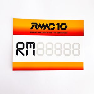 Customized/PANTONE/neon Color Race Bib Numbers with Rectangular Shape and