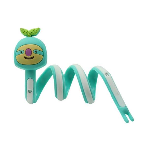 Custom Bear Silicone Rubber Earphone Cord Cable Winder With Extra Long Size , For Promotion Gift