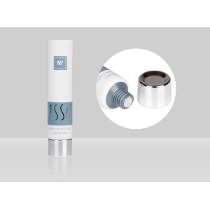 Empty Custom Cosmetic Tubes D16mm 3-10ml Plastic Sample Sack With Electroplate Screw Cap