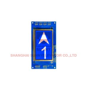 Blue Color LCD Display Elevator Components With Dot - Matrix Pi Slim Type