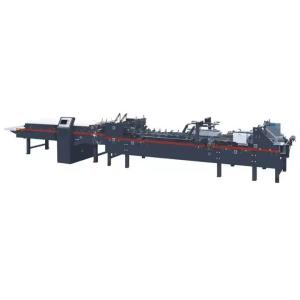 Cheap Automatic Straight Line Side-Glue Paper Box Folder Gluer Machine 600X For Cardboard And Carton Paper Box for sale