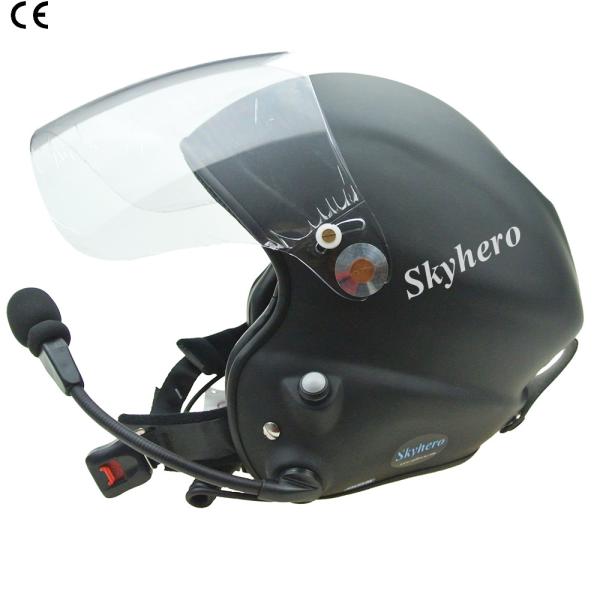 EN 966 Paramotor helmet two side PTT headset 13 years professional manufacturer color red blue matte black