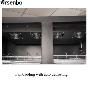Arsenbo Display Commercial Fridge , Multipurpose Upright Display Freezer