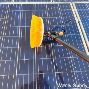 10 Cm Solar Panel Cleaner with Rotary Brush and 3.5 M Aluminum Alloy Water Fed
