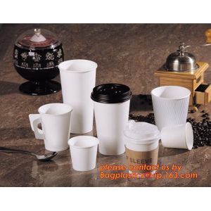 12oz double wall disposable custom printed ripple paper cup, paper tea cups