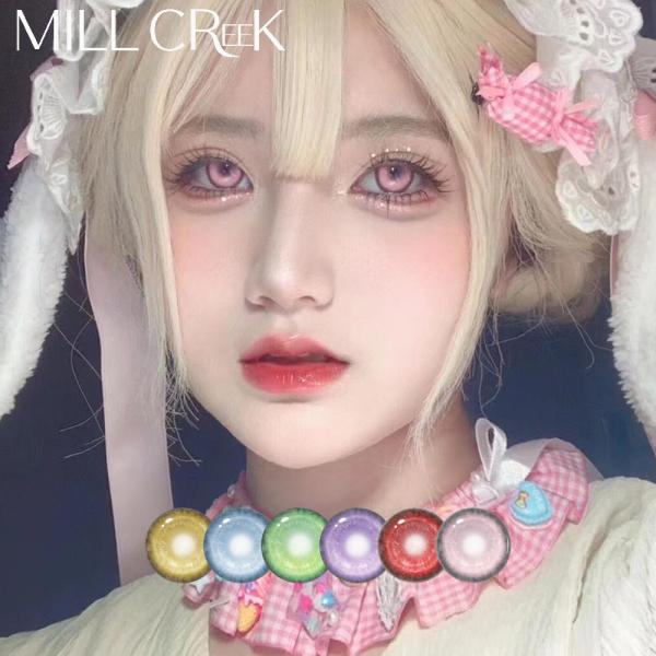 Compact Yearly Colored Contact Lenses 10Dk/T Oxygen Permeability -0.00 To -8.00