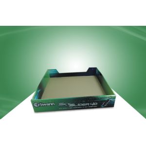 OEM Green PDQ Tray Countertop Cardboard Display Boxes for POS Gift Toy