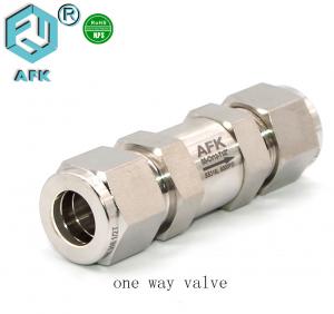 Cheap 6mm SS316 No Return Valve One Way Argon Gas Check Valve for sale