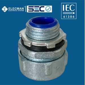 Flexible Zinc IEC 61386 Conduit Fittings Liquid Tight Flex Connector Straight
