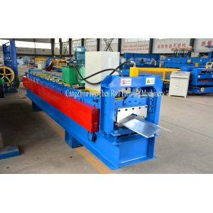 Galvanized Steel Ridge Cap Roll Forming Machine With 12 Rows rollers 45# steel