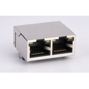 Power Over Ethernet Poe Rj45 Connector With Transformer Single Port 1X2 Tab Up